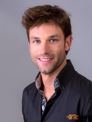 4 inch Straight 100% Hand-tied Short Synthetic Brown Mens Wigs