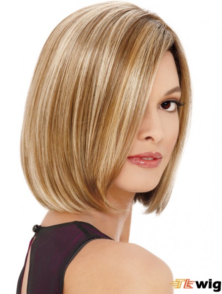 Lace Front Chin Length Straight Blonde Affordable Bob Wigs