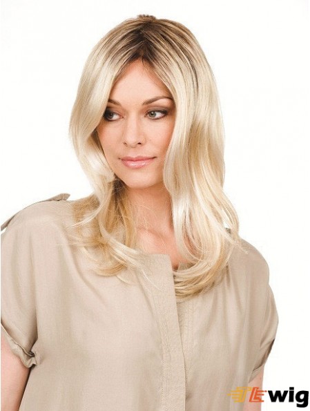 Wavy Without Bangs Long Blonde Perfect Wigs