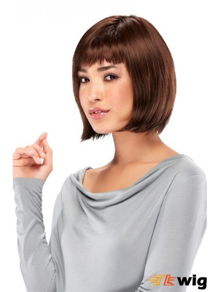 Lace Front Chin Length Straight Auburn New Bob Wigs