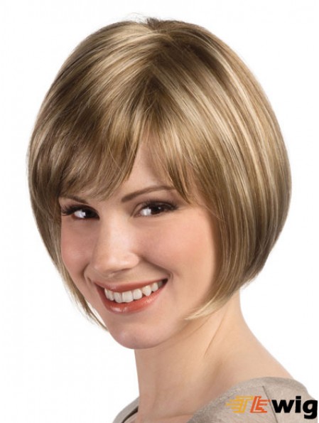 Bob Hairstyle Wig With Monofilament Capless Straight Style