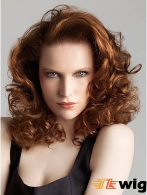 Shoulder Length Curly 100% Hand-tied Wigs Sale