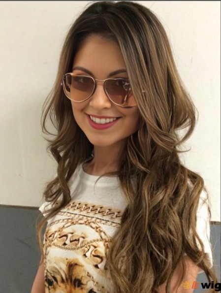 Style Brown 24 inch Wavy Long Layered  Wigs