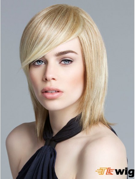 Lace Front Chin Length Straight Blonde New Bob Wigs