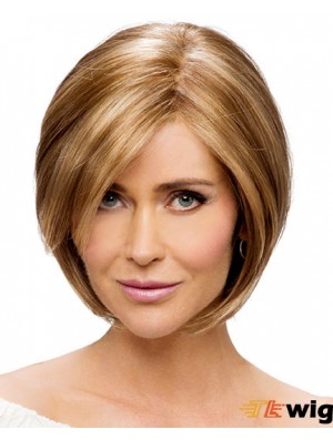 Monofilament Straight Chin Length Synthetic Buy Blonde Bob Wig