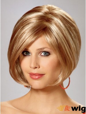 Capless Chin Length Straight Blonde Gorgeous Bob Wigs