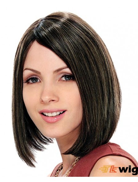 Straight Chin Length Brown 11 inch Capless Fabulous Bob Wigs