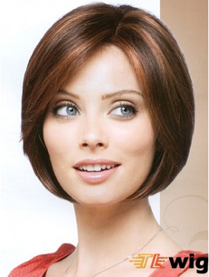 Capless Chin Length Straight Auburn Cheapest Bob Wigs