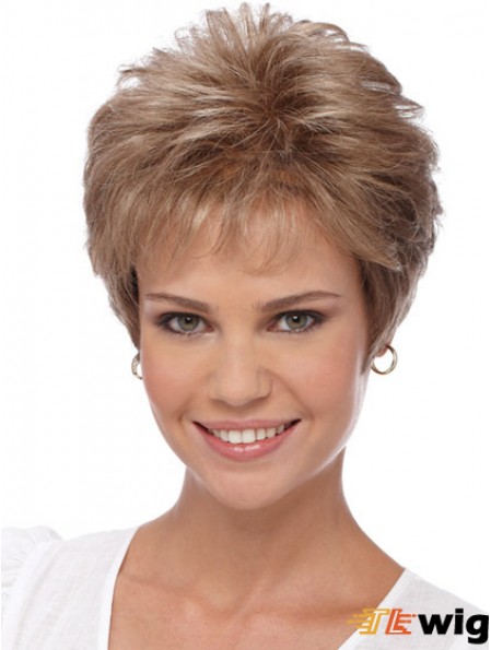 Short Wigs For Women With Capless Boycuts Cropped Length Wavy Style