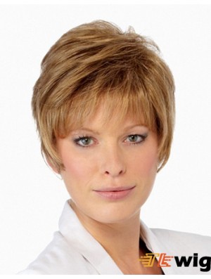 Boycuts Cropped Blonde Straight Amazing Petite Wigs