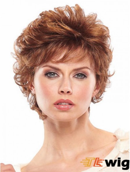 Short Wavy Capless Wigs For Women