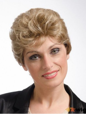 Curly Blonde Amazing Short Classic Wigs