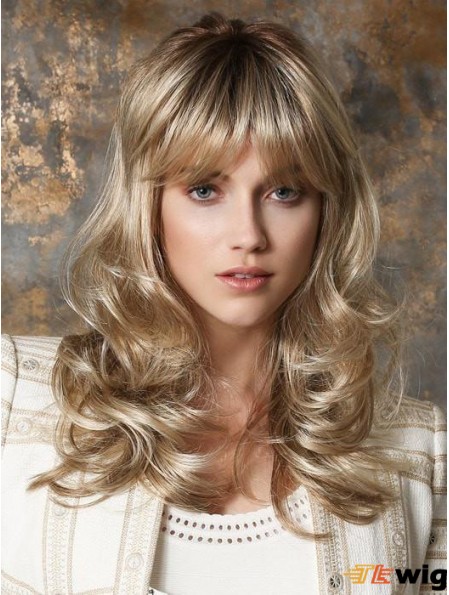 Long Monofilament Blonde 16 inch Classic Lady Wig