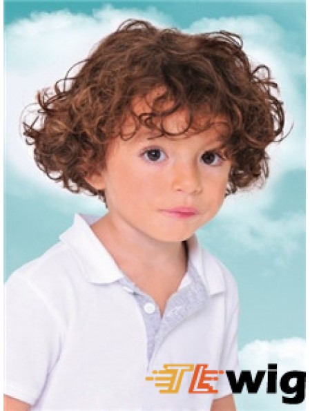 Childs Wig With Capless Curly Style Short Length