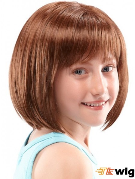 Kids Wigs UK Lace Front Chin Length With Synthetic