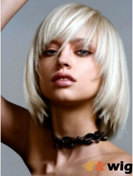 Small Bob Wig With Lace Front Straight Style Chin Length