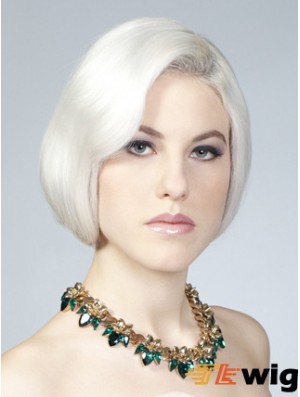 Lace Front Grey Short Straight 10 inch Perfect Fashion Wigs