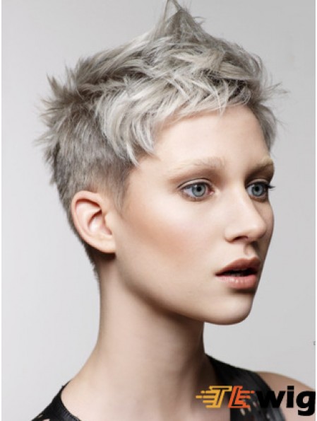 Lace Front Boycuts Short Straight 8 inch Convenient Fashion Wigs