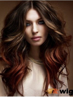 Best Ombre/2 Tone Long Wavy Layered 20 inch Human Lace Wigs