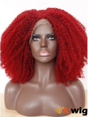 Comfortable 14 inch Long Kinky Wigs For Black Women