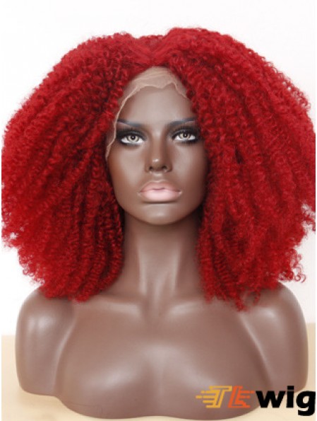 Comfortable 14 inch Long Kinky Wigs For Black Women