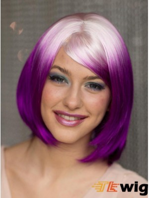 Convenient 10 inch Chin Length Straight Wigs For Black Women