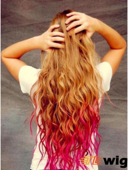 Long Wavy Without Bangs Lace Front 26 inch Perfect Black Women Wigs