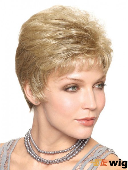 Cropped Straight Capless Boycuts 6 inch Trendy Synthetic Wigs