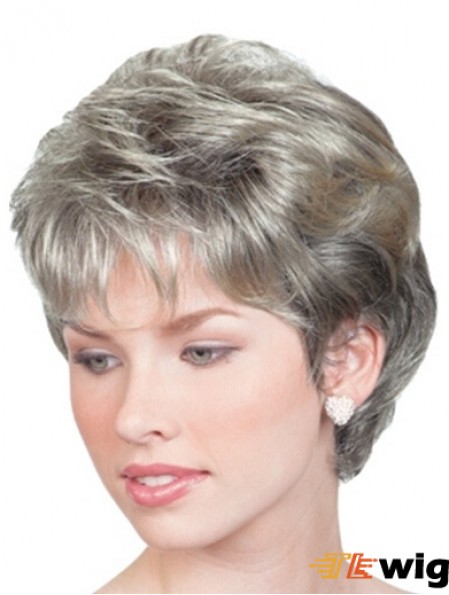 Wigs For Elderly Lady UK With Lace Front Chin Length
