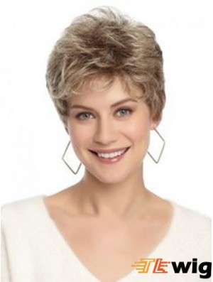 Lace Front Wavy Layered Short 8 inch Hairstyles Human Hair Wigs