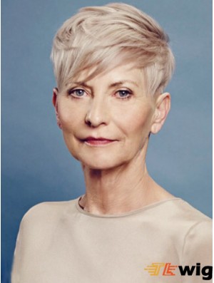 Perfect Short Straight Boycuts 8 inch Human Hair Wigs