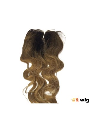 Stylish Black Long Wavy Lace Closures