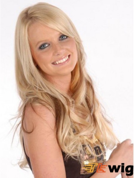 Affordable Blonde Curly Remy Human Hair Clip In Hair Extensions