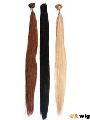 Straight Remy Human Hair Auburn Hairstyles Weft Extensions