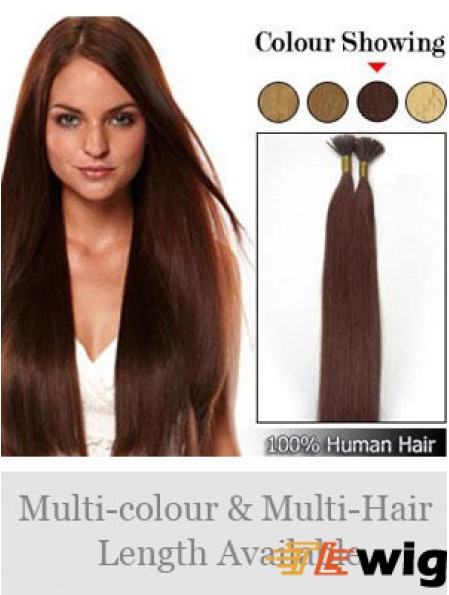 Auburn Straight Stick/I Tip Hair Extensions