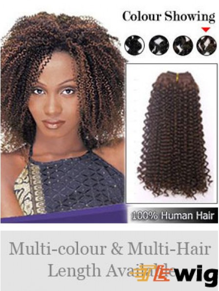 Curly Remy Human Hair Auburn Affordable Weft Extensions
