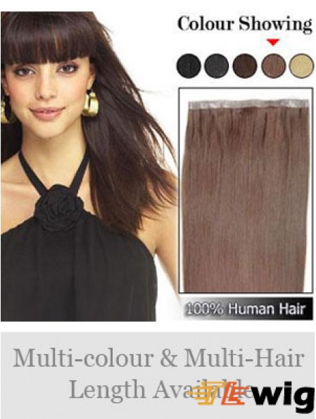 Straight Remy Human Hair Auburn Discount Weft Extensions