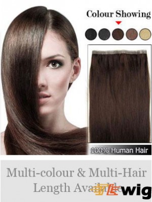 Straight Remy Human Hair Brown Cheapest Weft Extensions