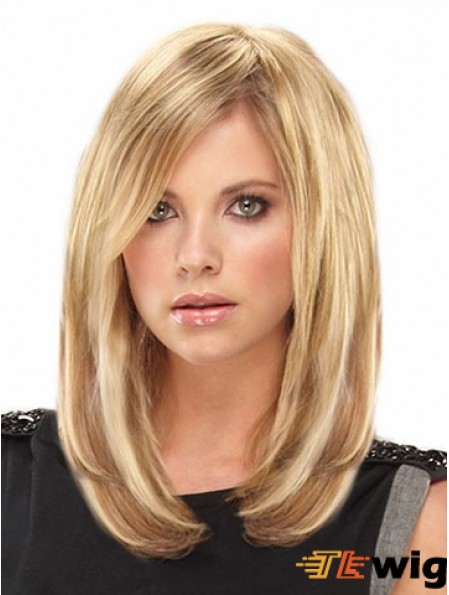 Amazing Blonde Straight Remy Human Hair Clip In Hair Extensions