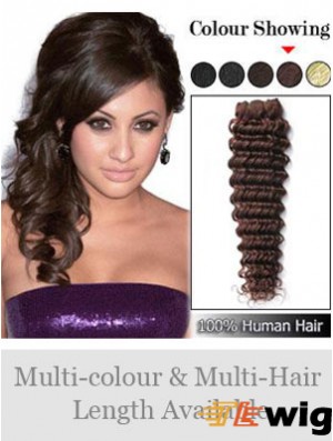 Wavy Remy Human Hair Auburn Sleek Weft Extensions