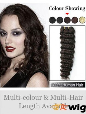 Wavy Remy Human Hair Brown Fabulous Weft Extensions