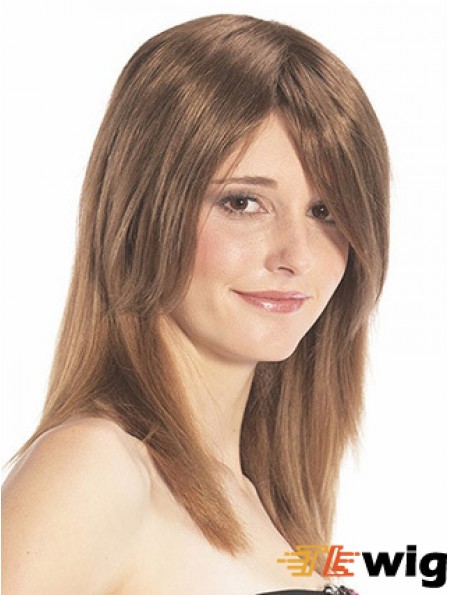 Straight Auburn Designed Remy Human Hair Half Wigs