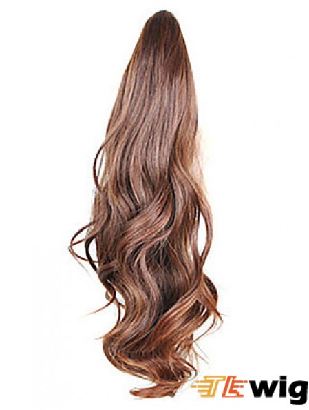 Style Wavy Brown Ponytails