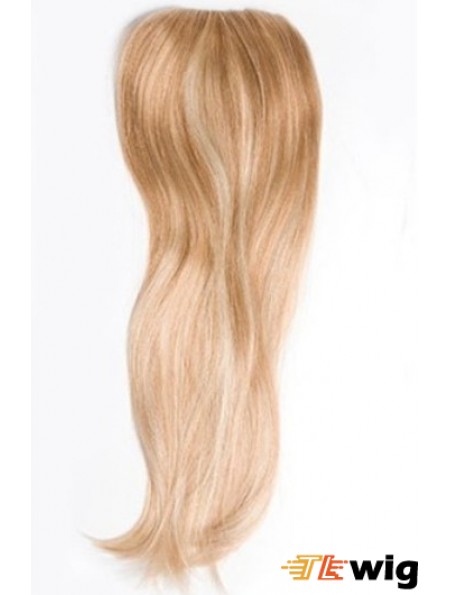 Cheapest Blonde Straight Remy Human Hair Clip In Hairpieces