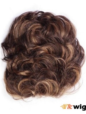 Good Auburn Curly Remy Human Hair Clip In Hairpieces