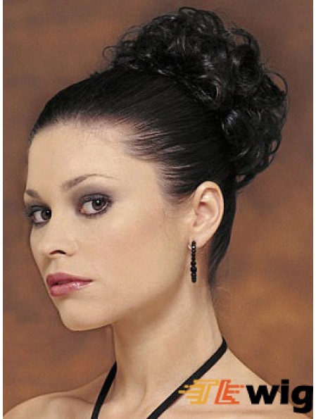 Black Big Bun Hair Piece