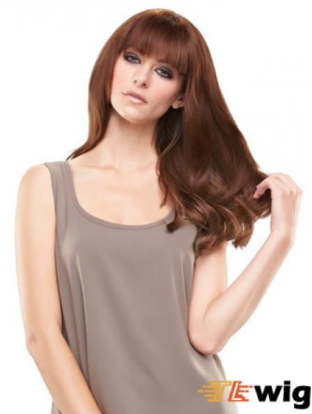 Modern Auburn Straight Remy Human Hair Clip In Hairpieces