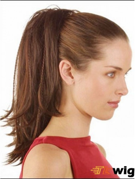 Comfortable Straight Brown Ponytails