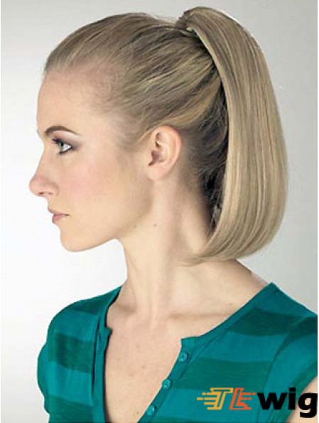 Exquisite Straight Blonde Ponytails